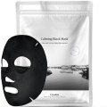 Hoja de máscara negra facial OEM para calmar los cosméticos de máscara de carbono antiarrugas hidratantes